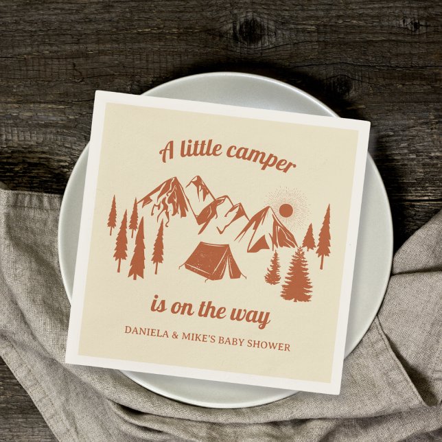 Little Camper Forest Camping Baby Shower Napkin (Little Camper Forest Camping Baby Shower Napkins)