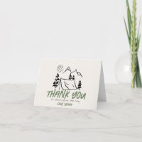 Little Camper Hand-drawn Tent Boy Baby Shower