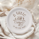 Little Camper is on the way minimalist brown Paper Plate<br><div class="desc">Little Camper is on the way minimalist brown Paper Plates
Matching items available.</div>