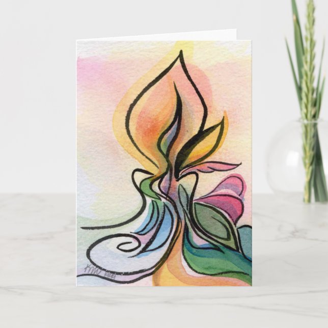 Little Candle Notecard (Front)