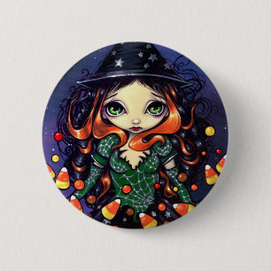 "Little Candy Witch" Button