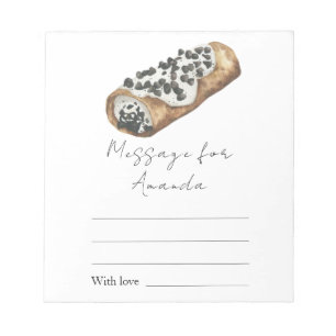 Little Cannoli Birthday Time capsule message Notepad