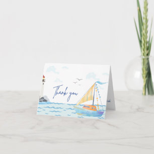 Little Captain Thank You Card