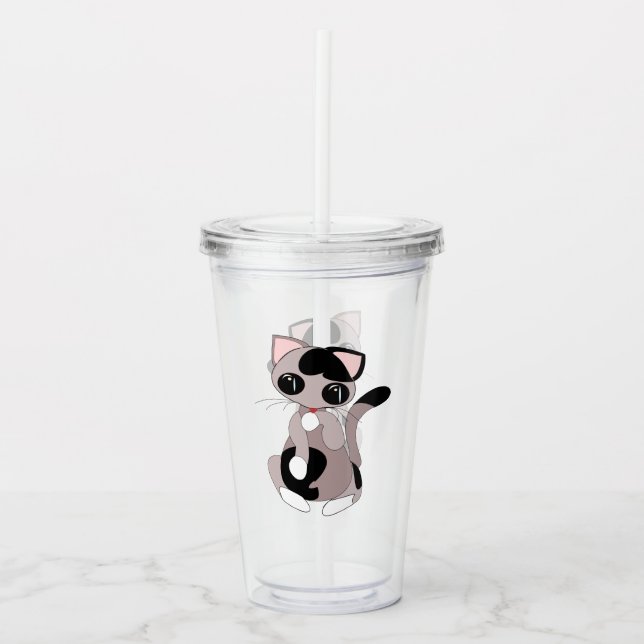 Little Cat Acrylic Tumbler (Front)