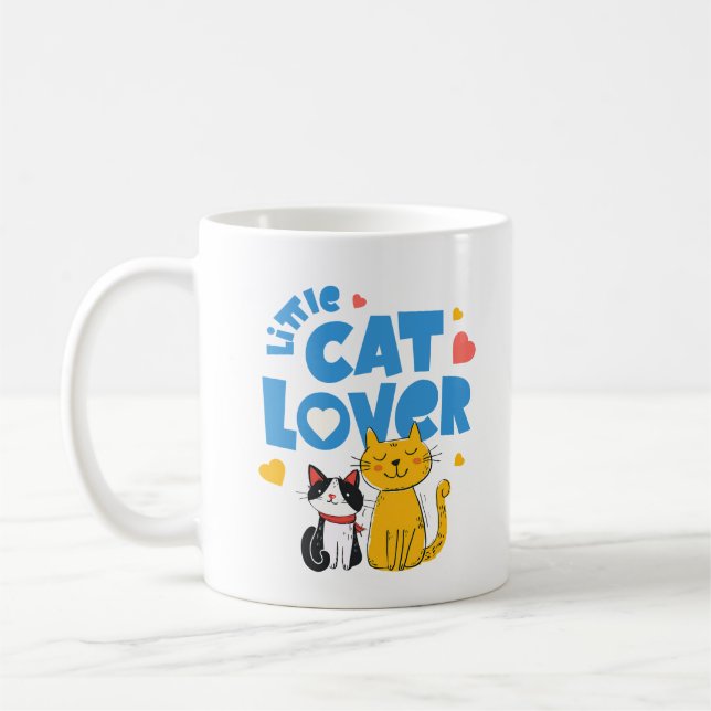 Little Cat Adorable Lover Coffee Mug (Left)