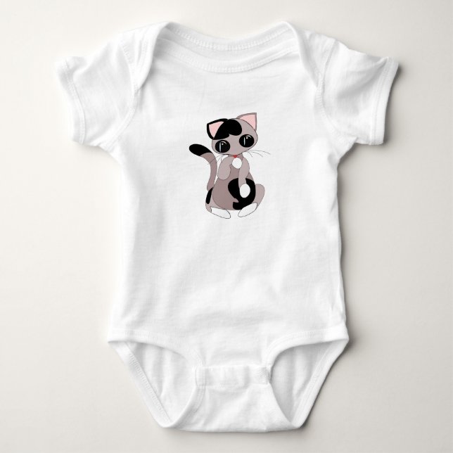 Little Cat Baby Bodysuit (Front)