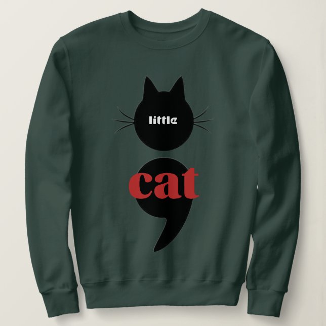 little cat sweatshirt (Design Front)