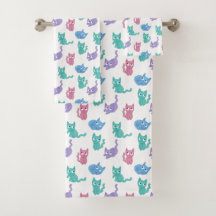 Little cat towel set
