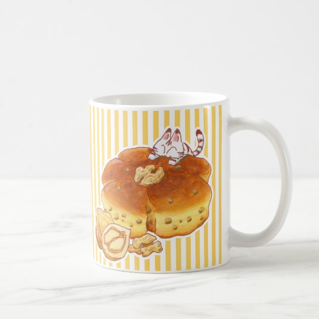 Little Cat & Walnut bread Coffee Mug (Right)