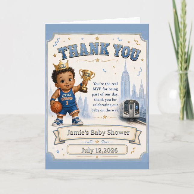 Little Champ Thank You Card (Front)