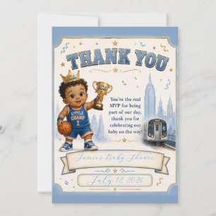 Little Champ Thank You Invitation