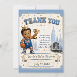 Little Champ Thank You Invitation