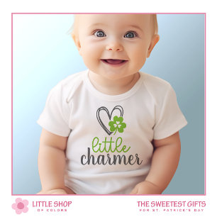 Little Charmer Shamrock St Patrick’s Day Baby Bodysuit