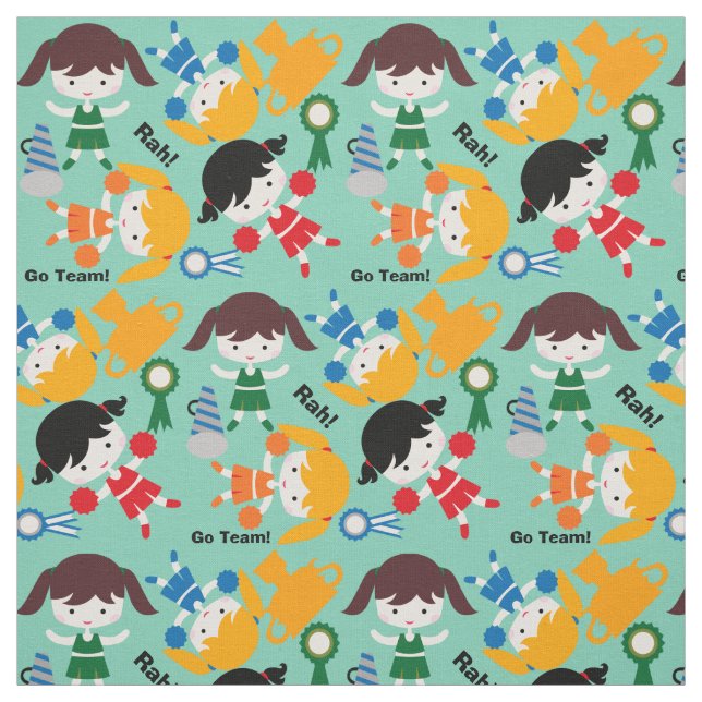 Little Cheerleaders Fabric (Swatch)