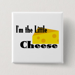 Little Cheese 15 Cm Square Badge