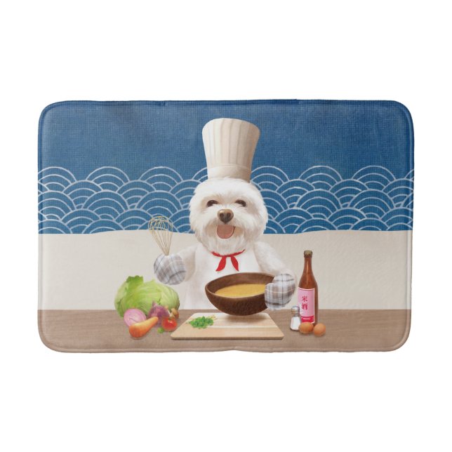 Little Chef Dog Bath Mat (Front)