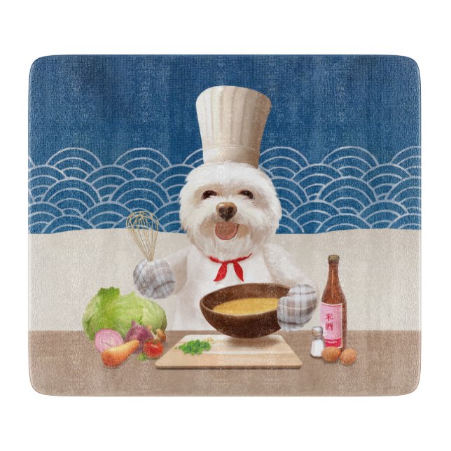 Little Chef Dog Cutting Board (Front)