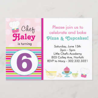 Little Chef's Baking Party Invitation