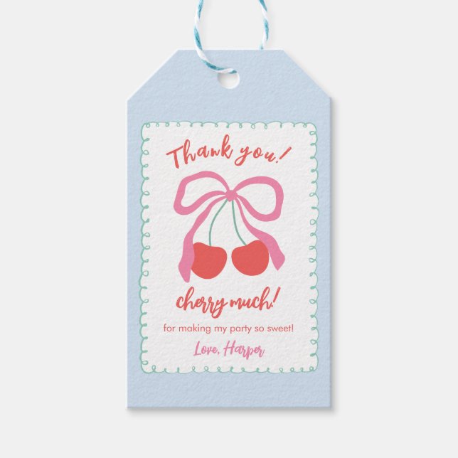 Little Cherry on Top Gift Tags (Front)