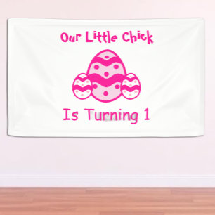 Little Chick 1st Birthday Banner