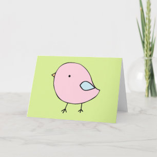 Little chick blank greeting card