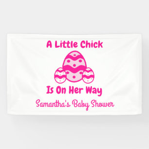Little Chick Easter Baby Shower Banner
