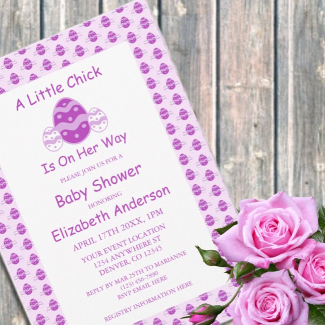 Little Chick Easter Baby Shower Invitation (Creator Uploaded)