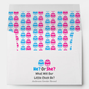 Little Chick Gender Reveal Envelope
