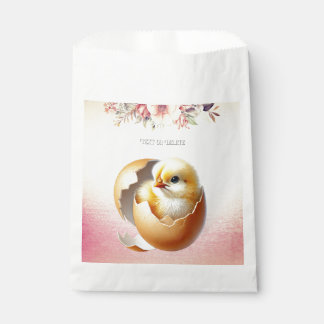 Little Chick Hatching Floral Favour Bags