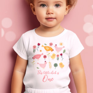 Little Chick Shirt Easter Girl Farm 1st Birthday