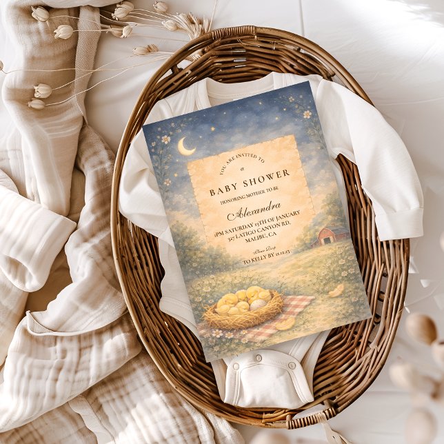 Little Chick Spring Baby Shower Invitation (Creator Uploaded)