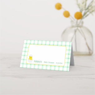 Little Chick To Hatch Gender Neutral Baby Shower Place Card