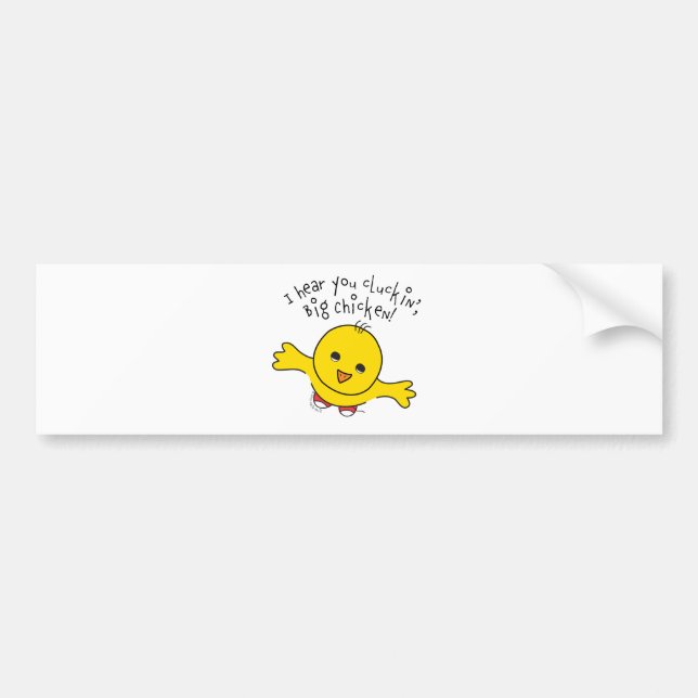 Little Chicken Bumper Sticker (Front)