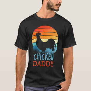 Little Chicken daddy Poultry Dad Farm Farmer Retro T-Shirt