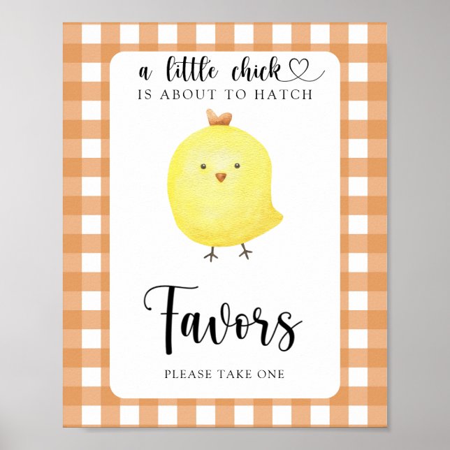 Little Chicken Favours Poster (Front)