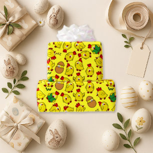 Little Chicks Hanging Out Wrapping Paper