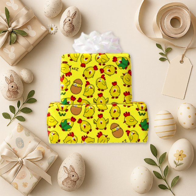 Little Chicks Hanging Out Wrapping Paper (Creator Uploaded)