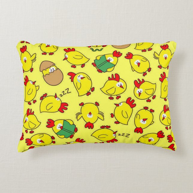 Little Chicky Chicky Decorative Cushion (Front)