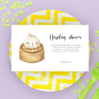 Little Chinese dumpling - display shower card