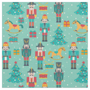 Little Christmas Nutcrackers Fabric