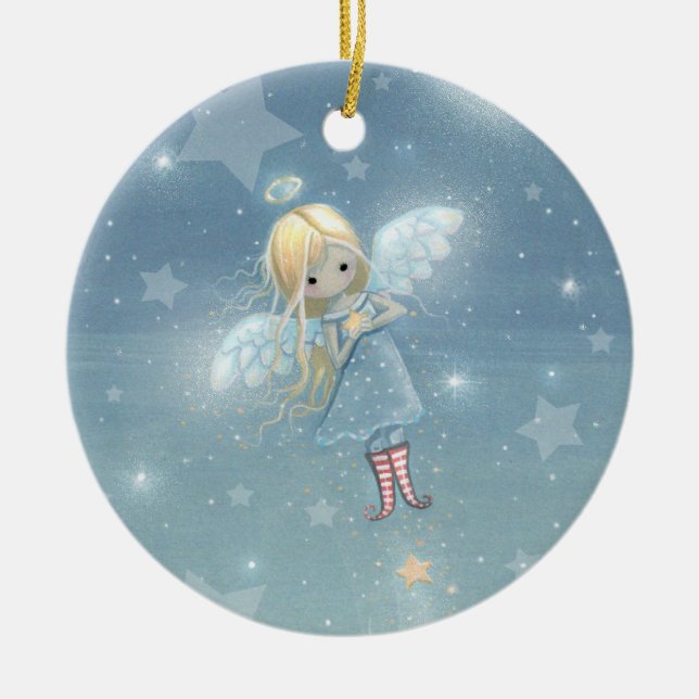 Little Christmas Star Angel Ornament (Front)