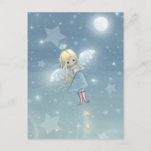 Little Christmas Star Angel Postcard