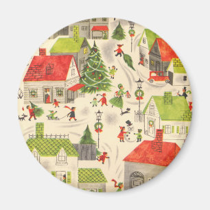 Little Christmas Village Magnet