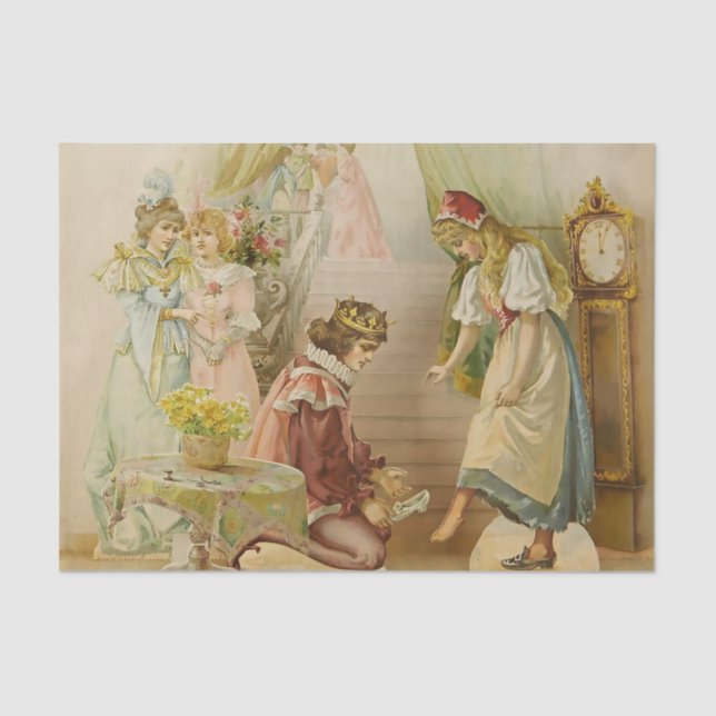 “Little Cinders” Fairy Art by E S Hardy Tissue Paper (Front)