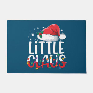 Little Claus Christmas Pyjamas Matching Family Xma Doormat