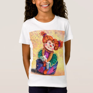 Little Clown Girl - Happy Circus - Fun Painting T-Shirt