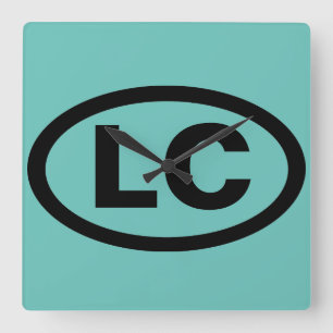 Little Compton, RI LC Square Wall Clock