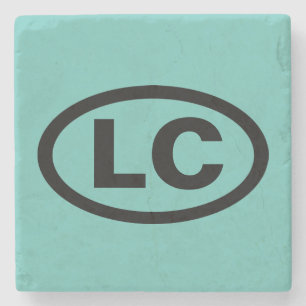 Little Compton, RI (Newport County Town) 'LC' Stone Coaster