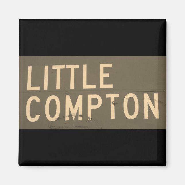 Little Compton, RI Vintage Street Sign Magnet (Front)