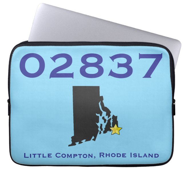 Little Compton, RI Zip Code - 02837 - Sakonnet, LC Laptop Sleeve (Front)
